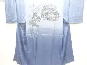 アンティーク　山水風景模様男物長襦袢